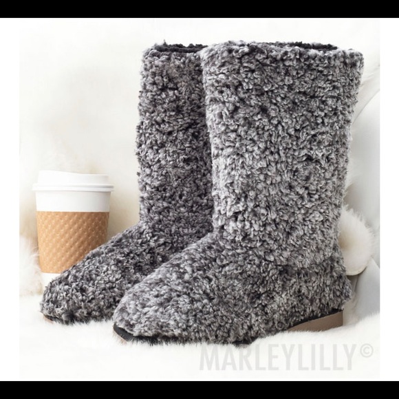 Marleylilly Shoes - Marleylilly Sherpa Booties
